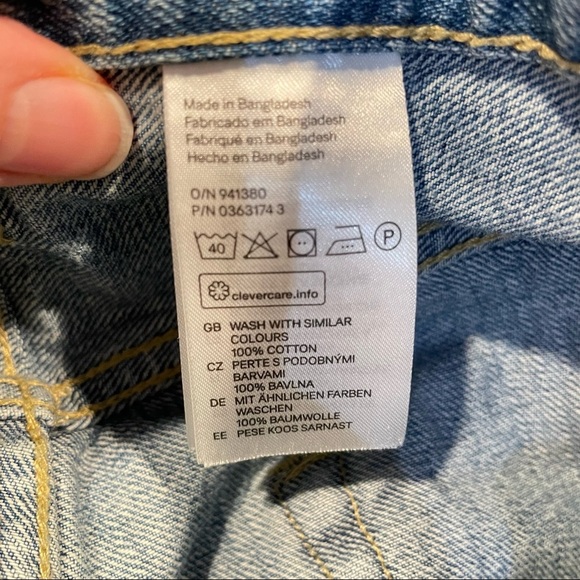 LOGG H&M Light Wash Straight Leg Jeans 31 - Picture 9 of 10